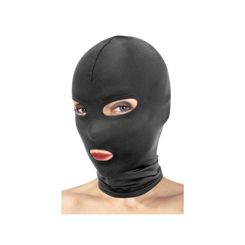 Fetish Tentation Fetish Mask with Eye and Mouth Openings Black