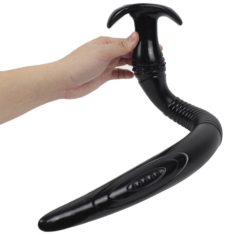 Anal Adventures XXL Anal Dildo PVC Black 54.5 cm