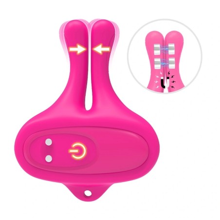 Guilty Toys Nipple Vibrators 10 Modes, Silicone, USB Magnetic, Pink