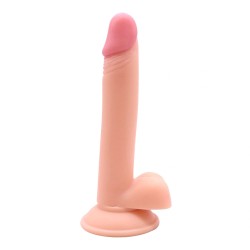 Guilty Toys Aiden Slim Realistic Dildo with Suction Cup, Flesh, 17.5 cm