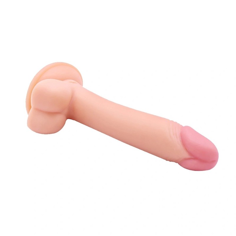Guilty Toys Aiden Slim Realistic Dildo with Suction Cup, Flesh, 17.5 cm