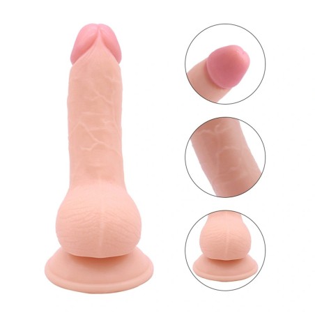 Guilty Toys Erick Realistic Dildo with Suction Cup, Flesh, 18.3 cm