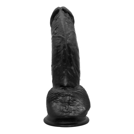 Guilty Toys Louis Realistic Dildo Suction Cup, TPE, Black, 20.4 cm