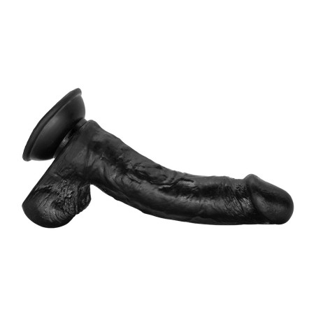 Ρεαλιστικό Ομοίωμα Πέους Louis Premium TPE με Βεντούζα 20,4 cm - Μαύρο