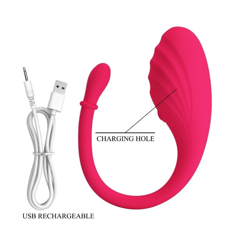 Baile Undine Egg Vibrator with Bluetooth App Control, Pink