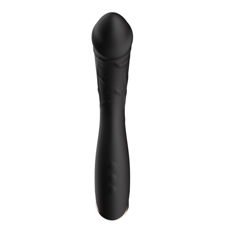 Guilty Toys Velvet Curve G-Spot Vibrator, 10 Modes, USB, Black