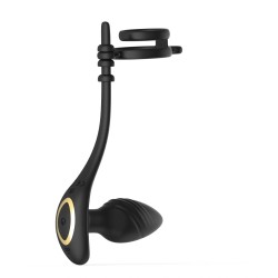 Guilty Toys Anal Vibrator with Penis Rings App & Remote Black