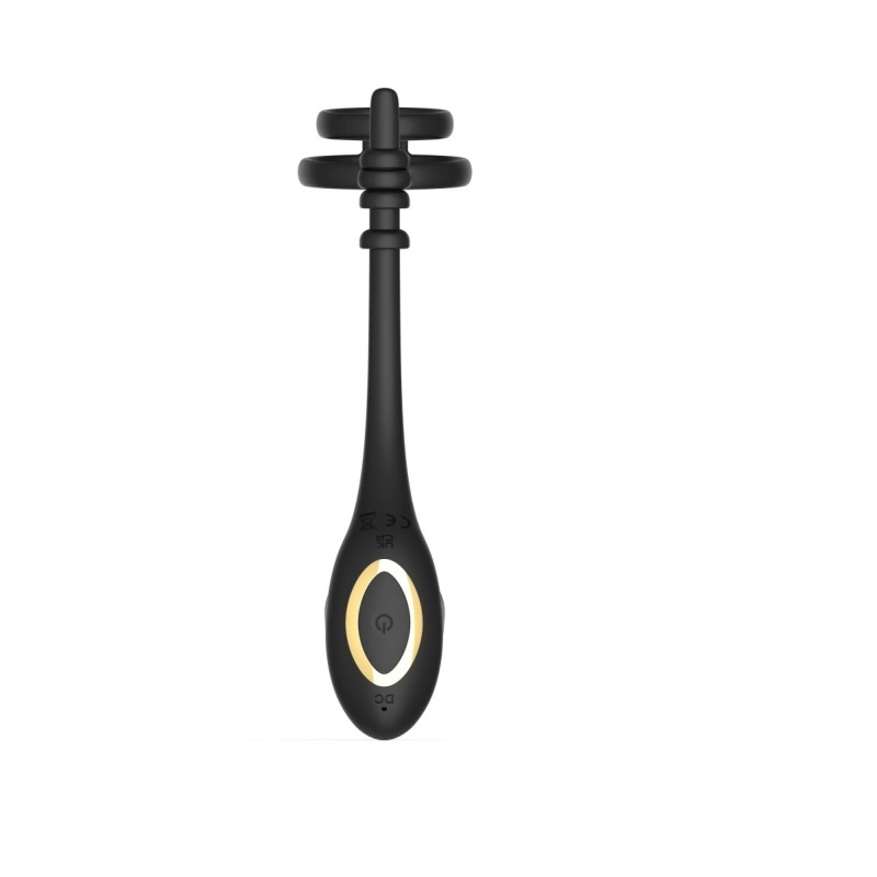 Guilty Toys Anal Vibrator with Penis Rings App & Remote Black