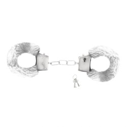 Crushious Furry Handcuffs Plus Love Cuffs White