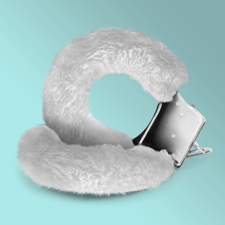 Crushious Furry Handcuffs Plus Love Cuffs White