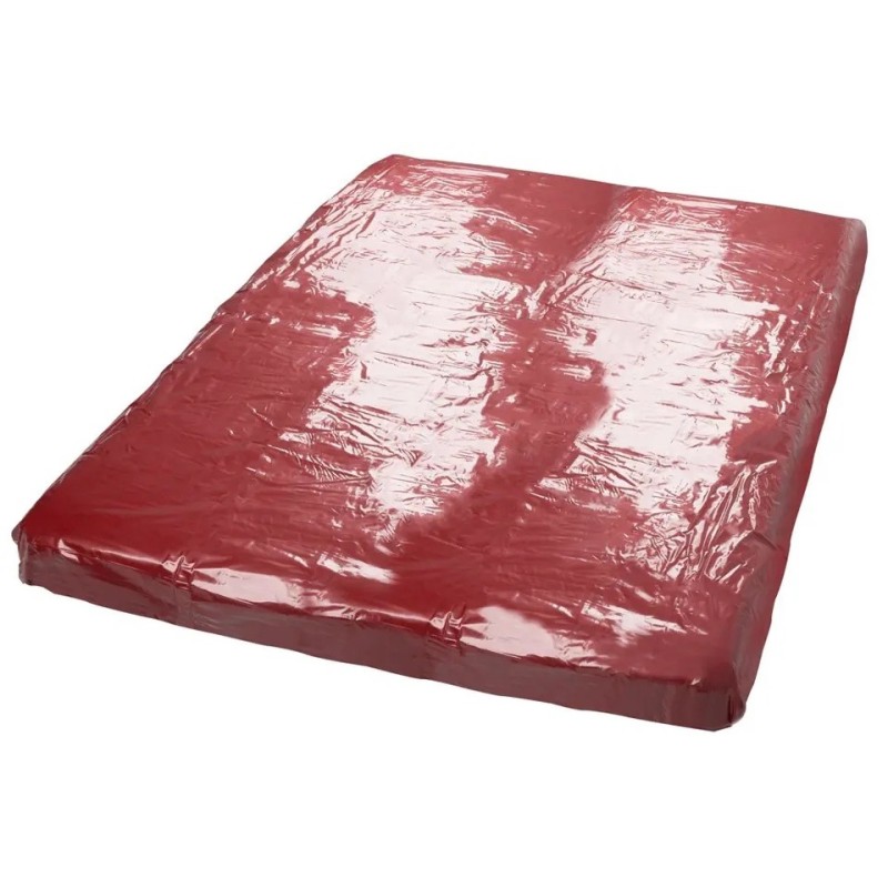 Βινυλικό Σεντόνι Orgy-Laken 200 x 230 cm Αδιάβροχο - Σκούρο Κόκκινο