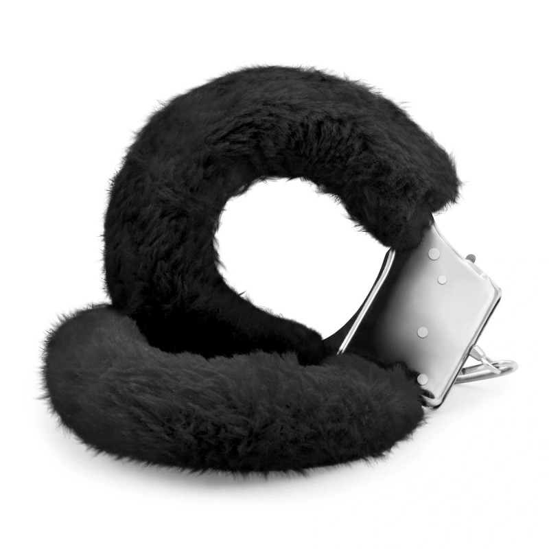 Crushious Furry Handcuffs Plus Love Cuffs Black