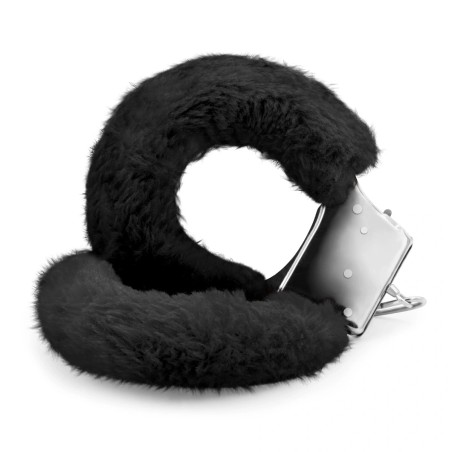 Crushious Furry Handcuffs Plus Love Cuffs Black
