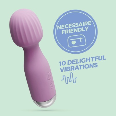 Crushious Wanderlust Mini Wand Vibrator 10 Modes Lilac 15 cm