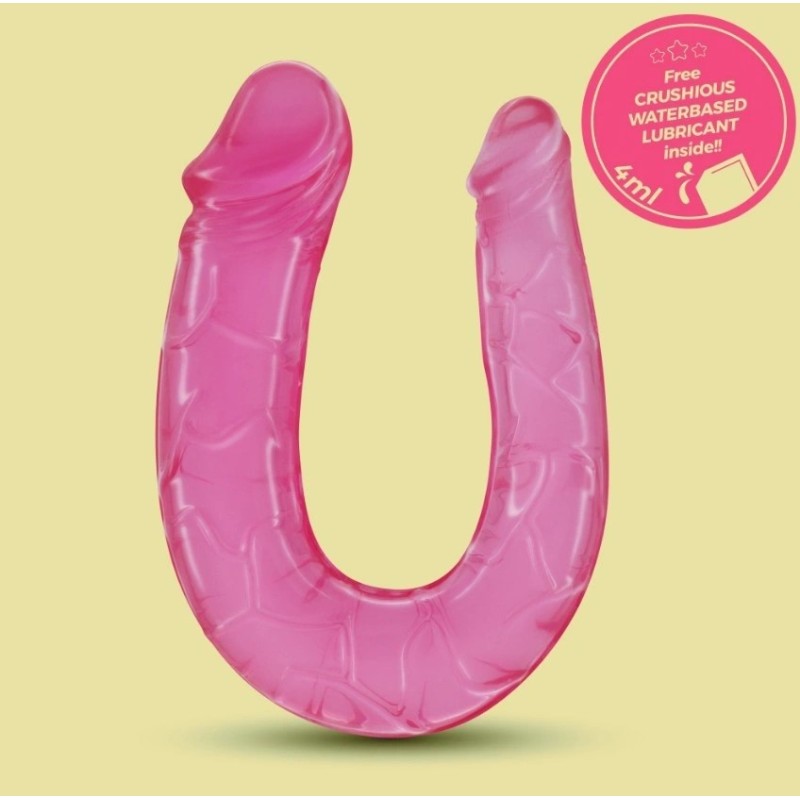 Crushious Double Trouble Double Dildo Pink 27 cm