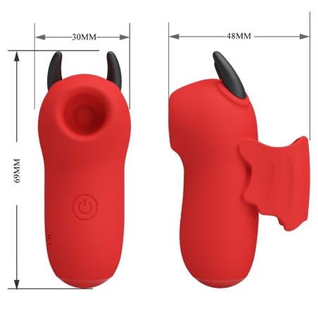Pretty Love Magic Devil Mini Clitoral Stimulator Rechargeable