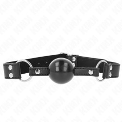 Kink Soft Solid Ball Gag 4 cm with Leatherette Strap