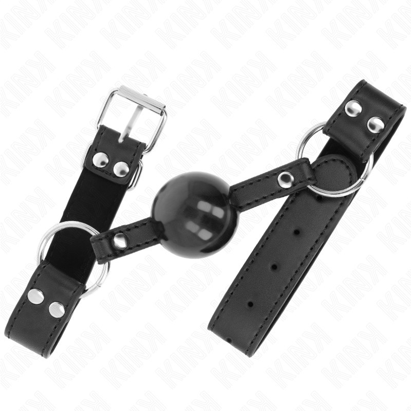 Kink Soft Solid Ball Gag 4 cm with Leatherette Strap