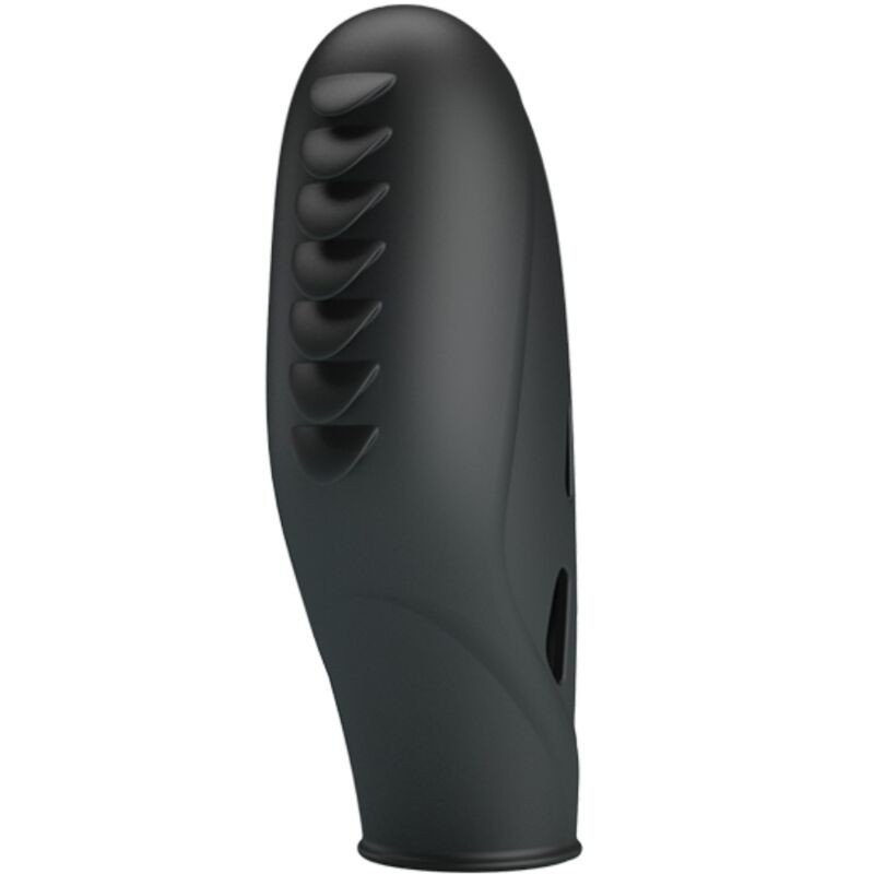 Pretty Love Gilo Silicone Finger Vibrator - Black