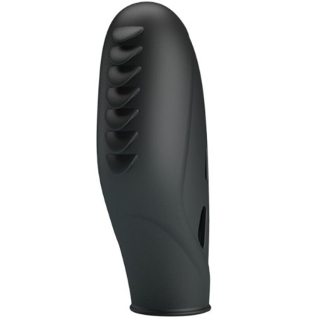 Pretty Love Gilo Silicone Finger Vibrator - Black