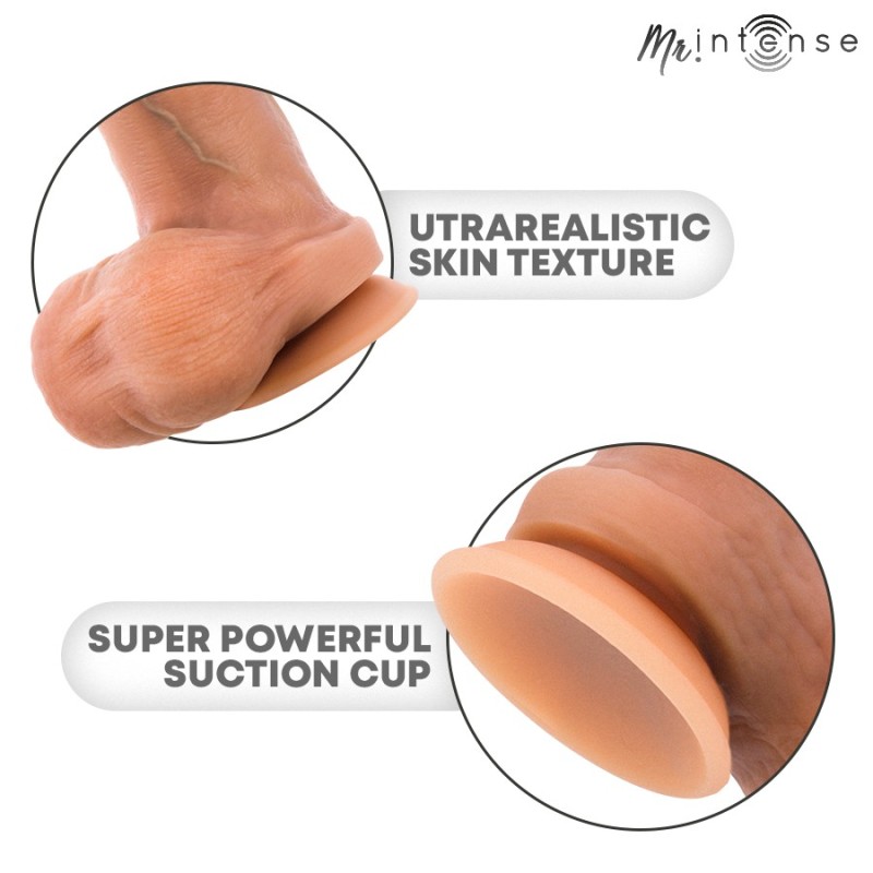 Mr Intense Bruce S Silicone Realistic Dildo 17.8 cm with Testicles