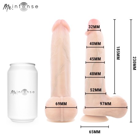 Mr Intense Bruce L Realistic Silicone Dildo 23 cm with Testicles