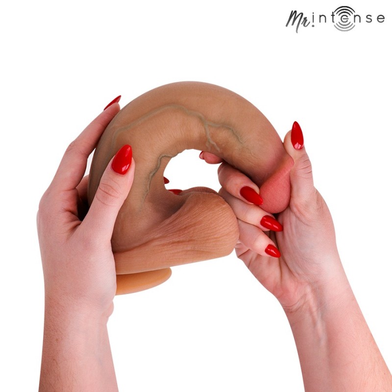 Mr Intense Bruce XL Realistic Silicone Dildo 25.5 cm with Testicles