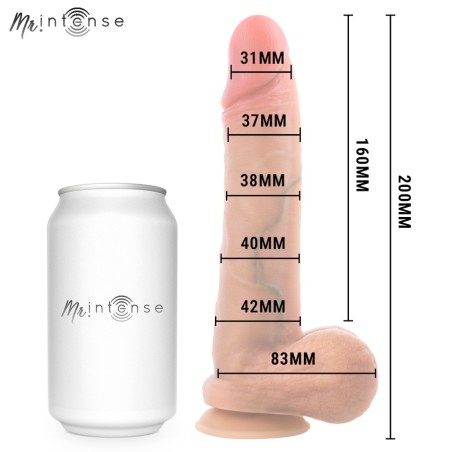 Mr Intense Gary M Ultra Realistic Silicone Dildo 20 cm with Testicles