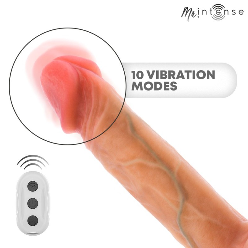 Mr Intense Logan Heating Realistic Vibrator 20 cm with Remote Control