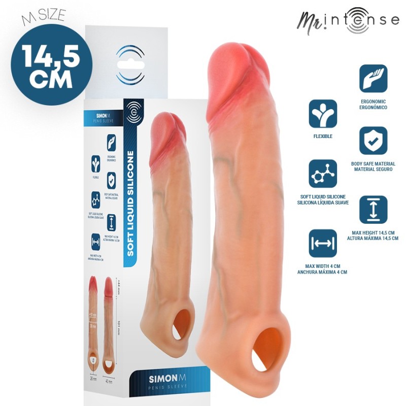 Προέκταση Πέους Σιλικόνης Simon M 14,5 cm