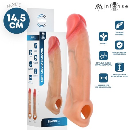Προέκταση Πέους Σιλικόνης Simon M 14,5 cm