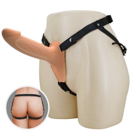 Pretty Love Landon Hollow Strap-on with Harness - Light Skin