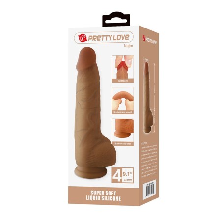PRETTY LOVE Najm Realistic Cock 23.2 cm with Suction Cup