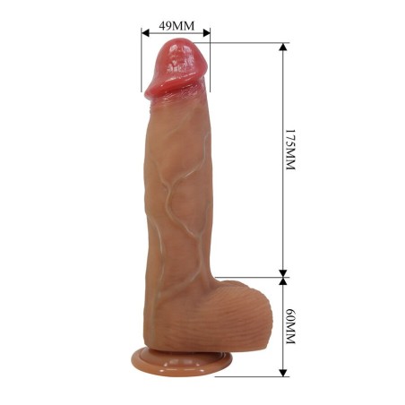 Ρεαλιστικό Ομοίωμα Πέους Orton 23,5 cm με Βεντούζα