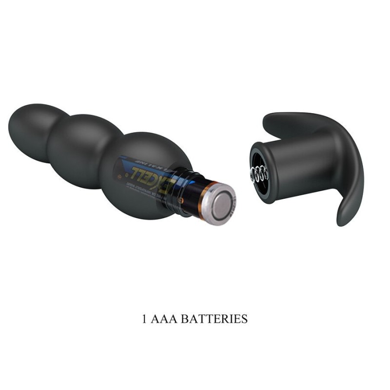 Pretty Love Aeaeas Vibrating Anal Plug - Black