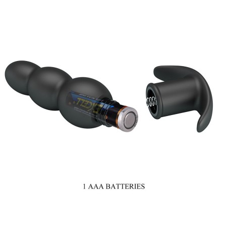 Pretty Love Aeaeas Vibrating Anal Plug - Black