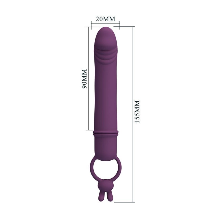 Pretty Love Cora Penis Shaped Vibrator with Holding Ring