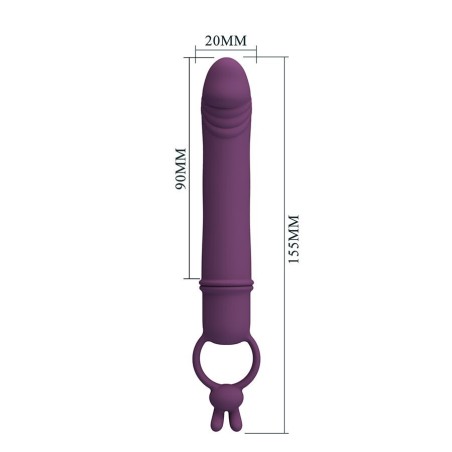 Pretty Love Cora Penis Shaped Vibrator with Holding Ring