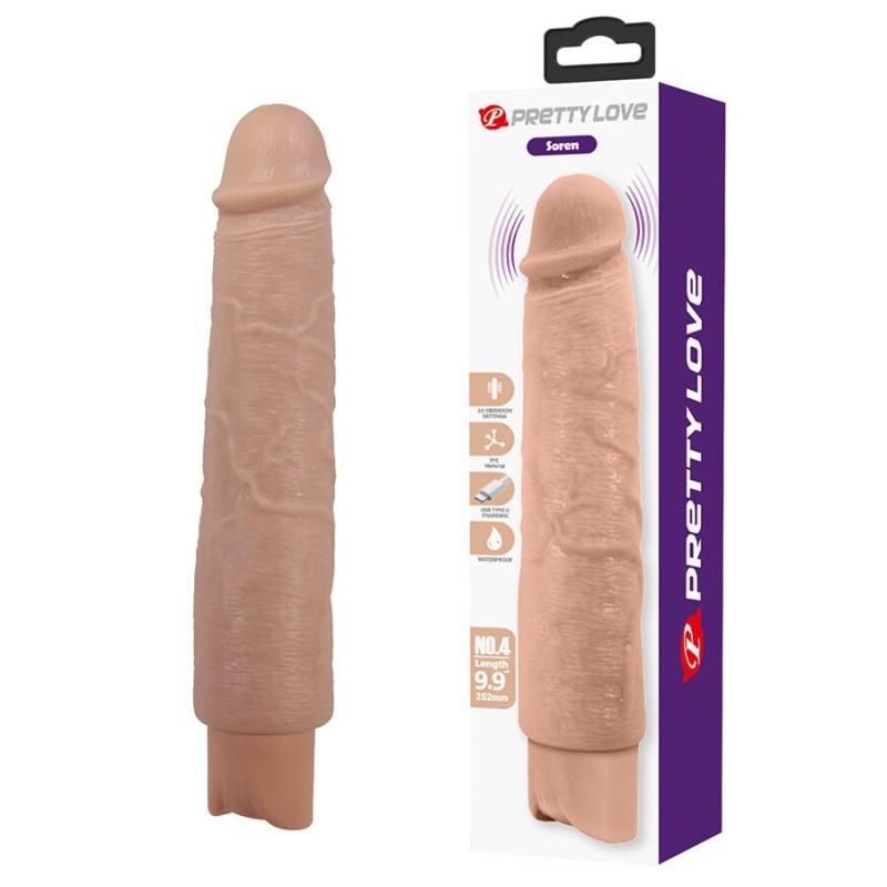 PRETTY LOVE Soren Flexible Realistic Vibrator 10 Modes