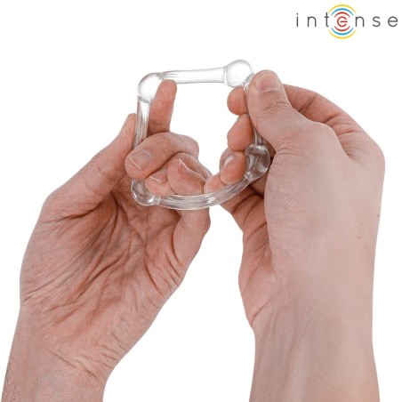 Intense Bourne Set of 3 Non Vibrating Cock Rings - Clear