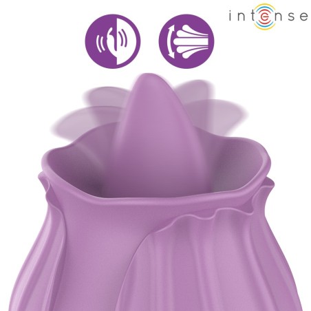 Intense Azalea Flower Clitoral Stimulator 10 Vibrations - Purple