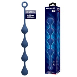 MR PLAY Silicone Anal Beads Size L 42.6 cm - Blue