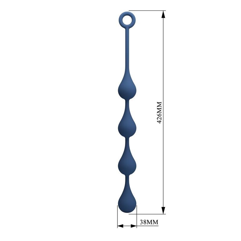 Πρωκτικές Μπάλες Σιλικόνης L 42,6 cm - Μπλε