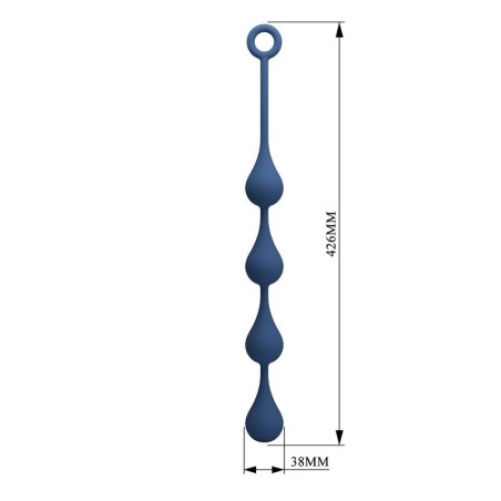 Πρωκτικές Μπάλες Σιλικόνης L 42,6 cm - Μπλε