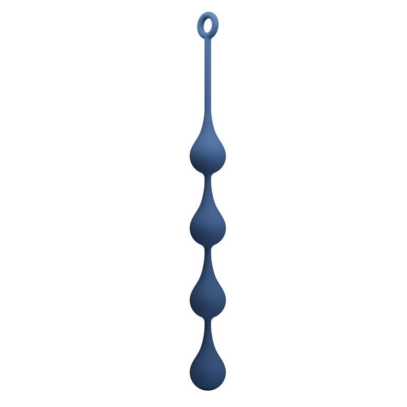 Mr Play Silicone Anal Beads Size XL 52.5 cm Blue
