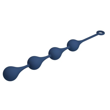 Mr Play Silicone Anal Beads Size XL 52.5 cm Blue