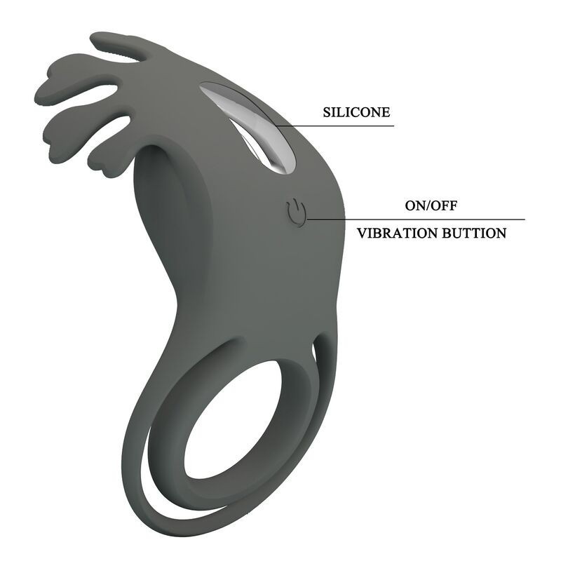 Pretty Love Rechargeable Vibrating Cock Ring with Stimulator