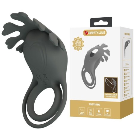 Pretty Love Rechargeable Vibrating Cock Ring with Stimulator