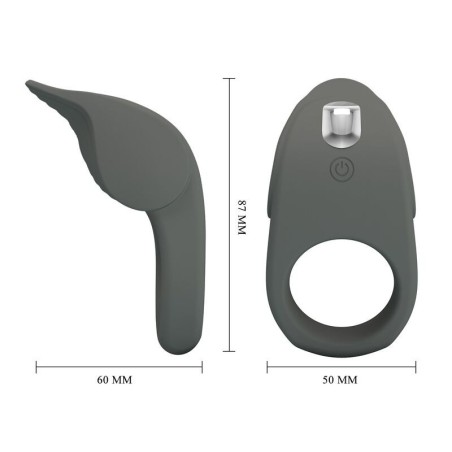 Pretty Love Rechargeable Flexible Silicone Vibrating Cock Ring