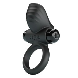 Pretty Love Adrien Vibrating Cock Ring 10 Functions Black